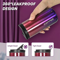 Thermal Travel Coffee Mug Cup Hot Warm Insulated Drinks Thermal Flask UK - WAREHOUSE SHOP