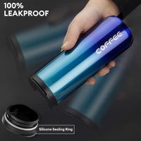 Thermal Travel Coffee Mug Cup Hot Warm Insulated Drinks Thermal Flask UK - WAREHOUSE SHOP