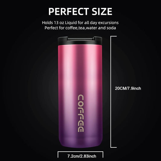 Thermal Travel Coffee Mug Cup Hot Warm Insulated Drinks Thermal Flask UK - WAREHOUSE SHOP