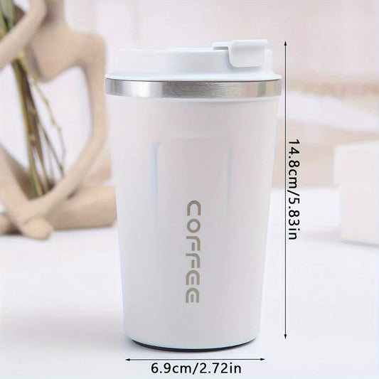 Thermo Cafe Car Thermos Mug for Tea Water Coffee Leak_Proof Travel Thermo Cup Coffee Mug 380/510ML Double Stainless Steel - WAREHOUSE SHOP
