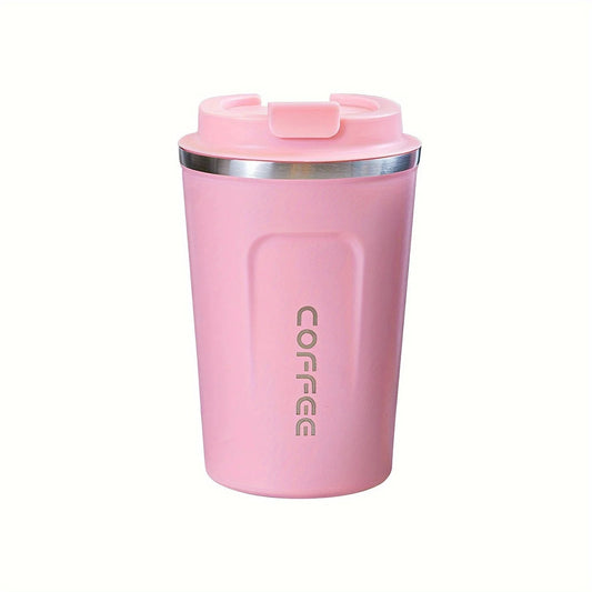 Thermo Cafe Car Thermos Mug for Tea Water Coffee Leak_Proof Travel Thermo Cup Coffee Mug 380/510ML Double Stainless Steel - WAREHOUSE SHOP