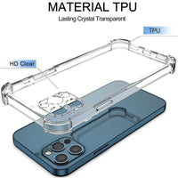 Thick Shockproof Silicone Transparent Phone Case - WAREHOUSE SHOP