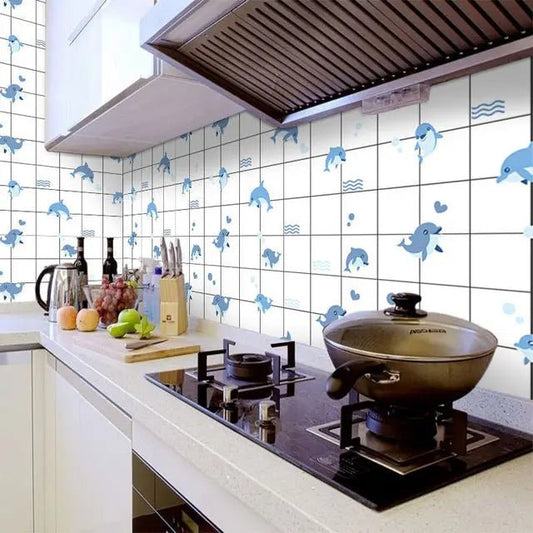 Thick Waterproof Floor Stickers – Self - Adhesive Non - Slip PVC for Bathroom & Kitchen - WAREHOUSE SHOP