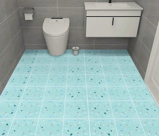 Thick Waterproof Floor Stickers – Self - Adhesive Non - Slip PVC for Bathroom & Kitchen - WAREHOUSE SHOP