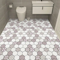 Thick Waterproof Floor Stickers – Self - Adhesive Non - Slip PVC for Bathroom & Kitchen - WAREHOUSE SHOP