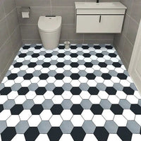 Thick Waterproof Floor Stickers – Self - Adhesive Non - Slip PVC for Bathroom & Kitchen - WAREHOUSE SHOP