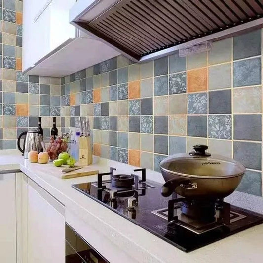 Thick Waterproof Floor Stickers – Self - Adhesive Non - Slip PVC for Bathroom & Kitchen - WAREHOUSE SHOP