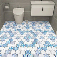 Thick Waterproof Floor Stickers – Self - Adhesive Non - Slip PVC for Bathroom & Kitchen - WAREHOUSE SHOP
