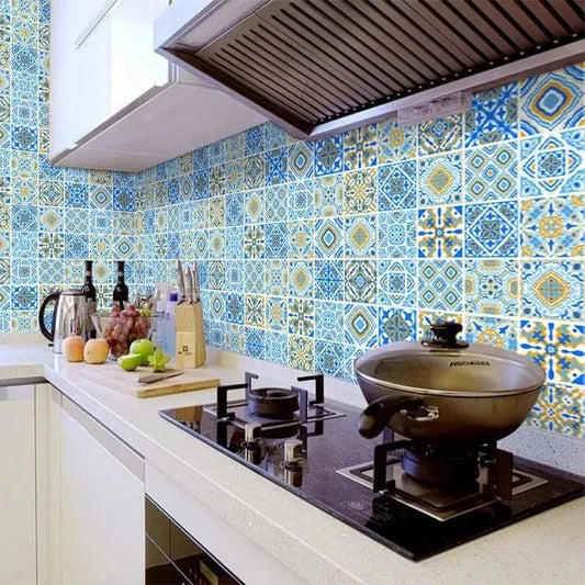 Thick Waterproof Floor Stickers – Self - Adhesive Non - Slip PVC for Bathroom & Kitchen - WAREHOUSE SHOP