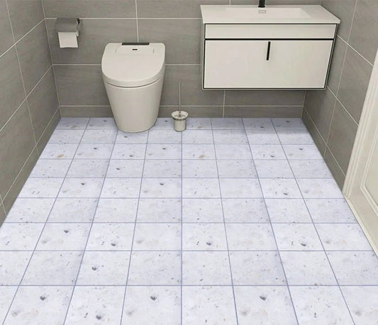 Thick Waterproof Floor Stickers – Self - Adhesive Non - Slip PVC for Bathroom & Kitchen - WAREHOUSE SHOP