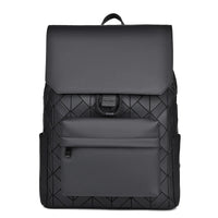 Trendy Brand Backpack Men's Bag Rhombus Laser Reflective Student School Bag Large Capacity Commuter Computer Bag - WAREHOUSE SHOP