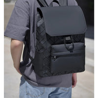 Trendy Brand Backpack Men's Bag Rhombus Laser Reflective Student School Bag Large Capacity Commuter Computer Bag - WAREHOUSE SHOP