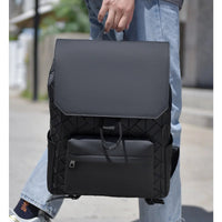 Trendy Brand Backpack Men's Bag Rhombus Laser Reflective Student School Bag Large Capacity Commuter Computer Bag - WAREHOUSE SHOP