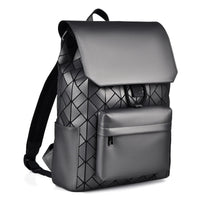 Trendy Brand Backpack Men's Bag Rhombus Laser Reflective Student School Bag Large Capacity Commuter Computer Bag - WAREHOUSE SHOP