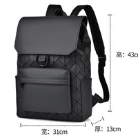 Trendy Brand Backpack Men's Bag Rhombus Laser Reflective Student School Bag Large Capacity Commuter Computer Bag - WAREHOUSE SHOP