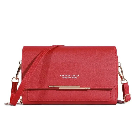 Trendy ladies wallet handbag with Korean design. Multi - card, large capacity shoulder bag – stylish, casual, and perfect for daily fashion. - WAREHOUSE SHOP