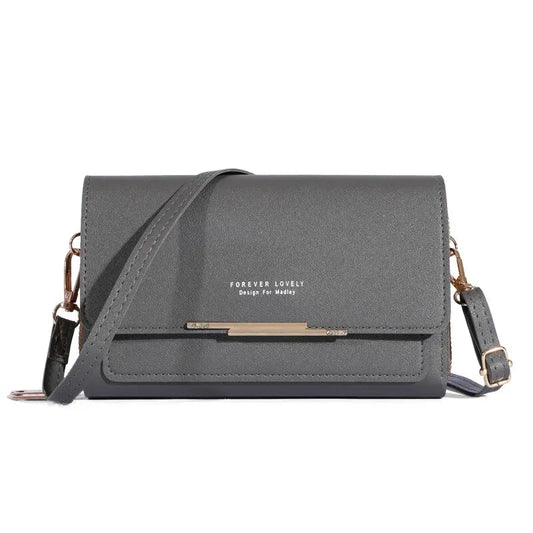 Trendy ladies wallet handbag with Korean design. Multi - card, large capacity shoulder bag – stylish, casual, and perfect for daily fashion. - WAREHOUSE SHOP