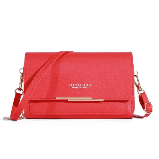 Trendy ladies wallet handbag with Korean design. Multi - card, large capacity shoulder bag – stylish, casual, and perfect for daily fashion. - WAREHOUSE SHOP