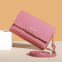 Trendy ladies wallet handbag with Korean design. Multi - card, large capacity shoulder bag – stylish, casual, and perfect for daily fashion. - WAREHOUSE SHOP
