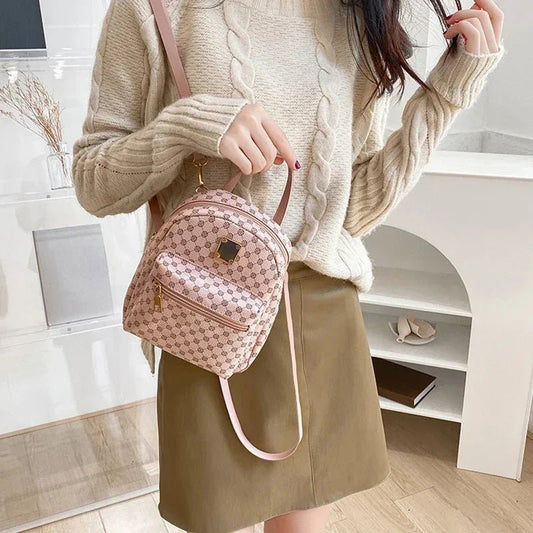 Trendy women’s backpack for students and daily use, ideal for school, shopping, or casual outings with a stylish, durable design. - WAREHOUSE SHOP