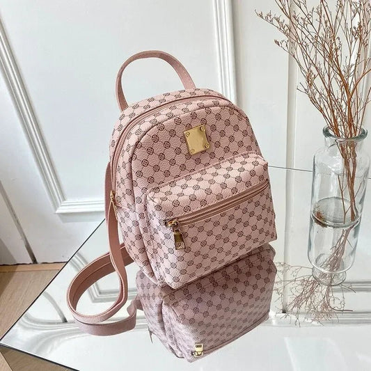 Trendy women’s backpack for students and daily use, ideal for school, shopping, or casual outings with a stylish, durable design. - WAREHOUSE SHOP