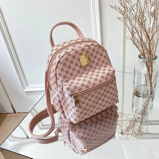 Trendy women’s backpack for students and daily use, ideal for school, shopping, or casual outings with a stylish, durable design. - WAREHOUSE SHOP