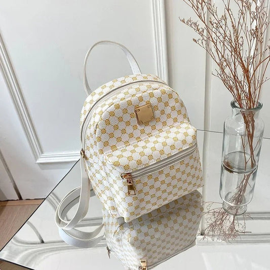 Trendy women’s backpack for students and daily use, ideal for school, shopping, or casual outings with a stylish, durable design. - WAREHOUSE SHOP