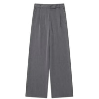 TRZA Women Fashion With Darts Front Pockets Wide Leg Pants Vintage High Waist Zipper Fly Female Trousers Mujer - WAREHOUSE SHOP