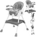 UBRAVOO Foldable Baby High Chair 6 Months Plus, with Large Antislip Pad & ToyRack, Easy to Clean Feeding , E500 - WAREHOUSE SHOP