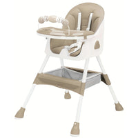UBRAVOO Foldable Baby High Chair 6 Months Plus, with Large Antislip Pad & ToyRack, Easy to Clean Feeding , E500 - WAREHOUSE SHOP