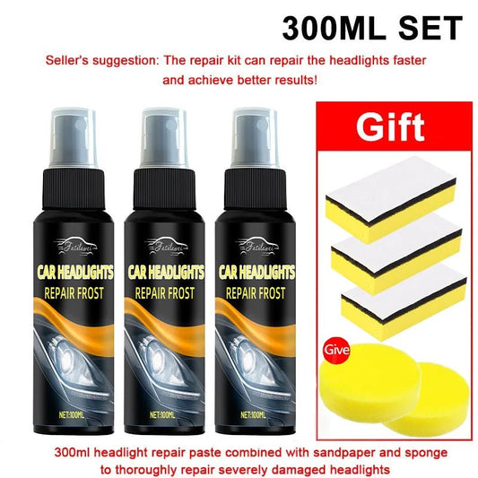Universal Headlight Restoration Kit - Removes Yellowing&Scratches, Restores Clarity - Car Headlight Lens Polisher&Cleaning Solution - WAREHOUSE SHOP