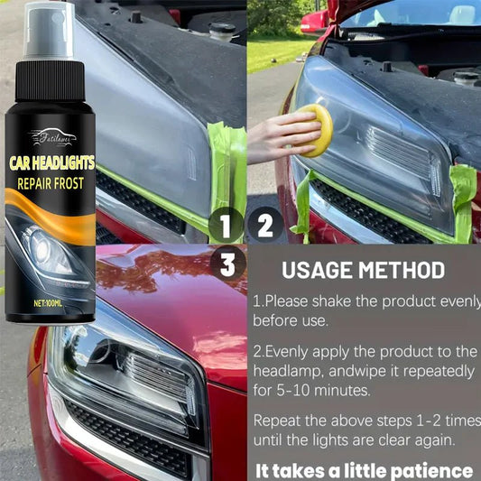 Universal Headlight Restoration Kit - Removes Yellowing&Scratches, Restores Clarity - Car Headlight Lens Polisher&Cleaning Solution - WAREHOUSE SHOP