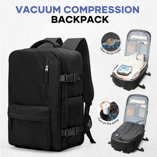 Vacuum Compression Travel Backpack – Large Capacity Foldable Hiking & Laptop Bag - WAREHOUSE SHOP
