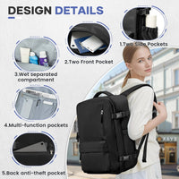 Vacuum Compression Travel Backpack – Large Capacity Foldable Hiking & Laptop Bag - WAREHOUSE SHOP