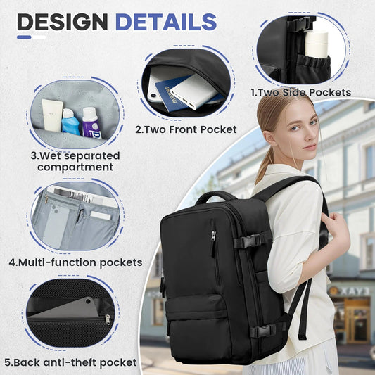 Vacuum Compression Travel Backpack – Large Capacity Foldable Hiking & Laptop Bag - WAREHOUSE SHOP