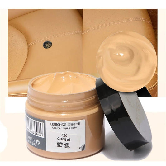 Vinyl Leather repair kit for cars, furniture, and clothing. Fix scratches, cracks, holes, and rips with color - matching cream for a seamless finish. - WAREHOUSE SHOP