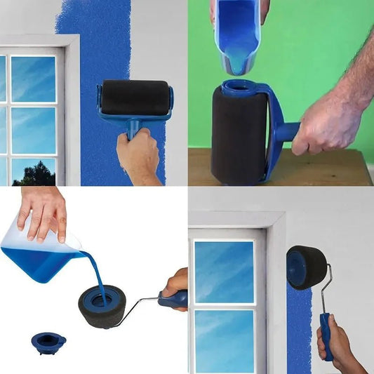 Wall Paint Brush – Self - Priming Large Drum for Smooth Latex Finish - WAREHOUSE SHOP