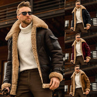 Winter Jacket Mens Military Fleece Warm Jackets Male Fur Collar Coats Army Tactical Jacket - WAREHOUSE SHOP