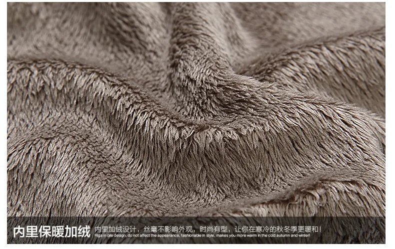 Winter Warm Denim Jeans Shirt for Men. Fleece Lined Velvet Shirts with Button Down - WAREHOUSE SHOP