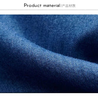 Winter Warm Denim Jeans Shirt for Men. Fleece Lined Velvet Shirts with Button Down - WAREHOUSE SHOP