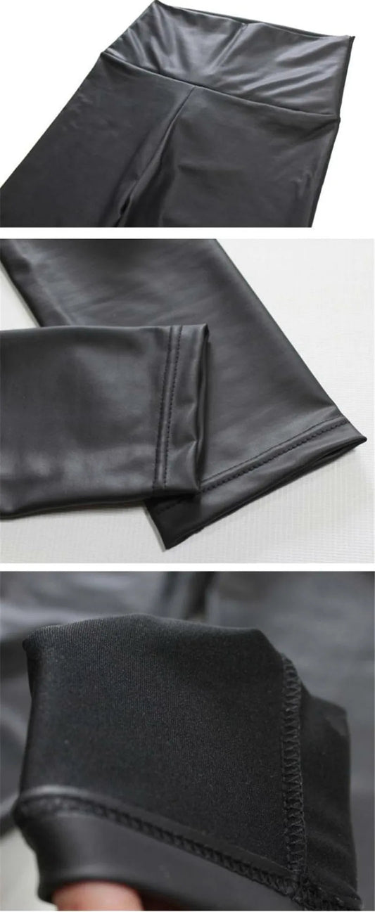 WOMEN'S Leggings, High Waisted Tight, and Sexy PU Leather Pants. Colorful Yoga Pants for Women - WAREHOUSE SHOP