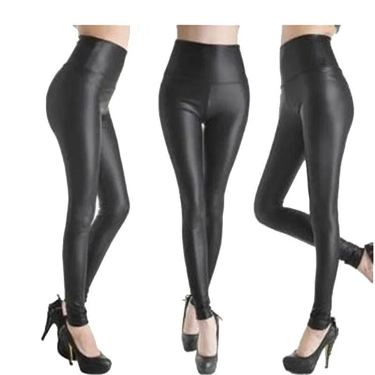 WOMEN'S Leggings, High Waisted Tight, and Sexy PU Leather Pants. Colorful Yoga Pants for Women - WAREHOUSE SHOP