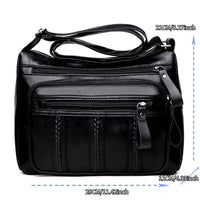 Women’s lightweight shoulder bag with spacious multi - layered compartments, perfect for mothers, middle - aged, and everyday use. - WAREHOUSE SHOP