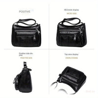 Women’s lightweight shoulder bag with spacious multi - layered compartments, perfect for mothers, middle - aged, and everyday use. - WAREHOUSE SHOP
