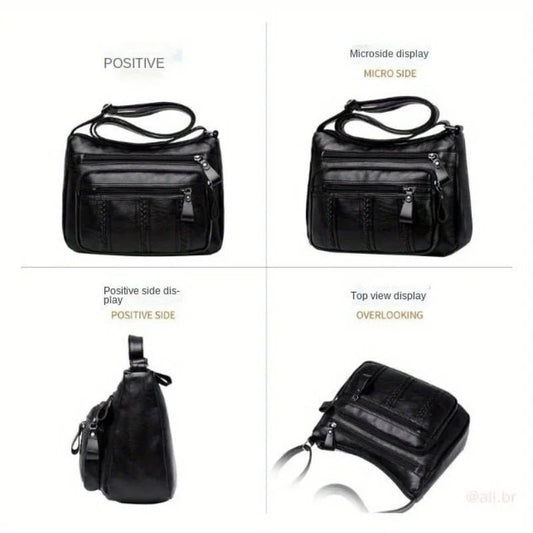 Women’s lightweight shoulder bag with spacious multi - layered compartments, perfect for mothers, middle - aged, and everyday use. - WAREHOUSE SHOP