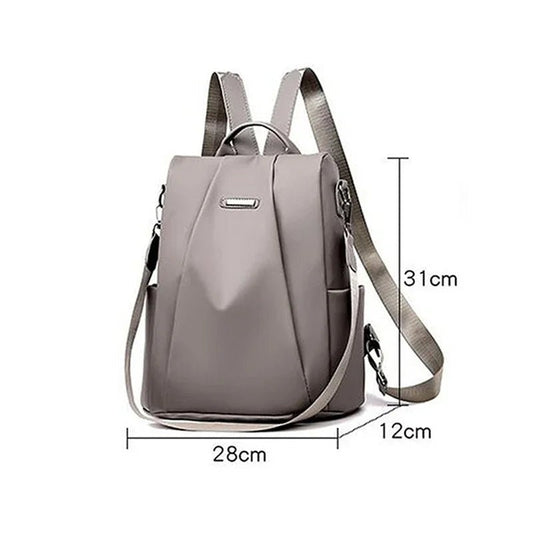 Women’s Nylon Fashion Backpack – Lightweight, Waterproof, Large Capacity, Multi - Functional with Detachable Shoulder Strap - WAREHOUSE SHOP