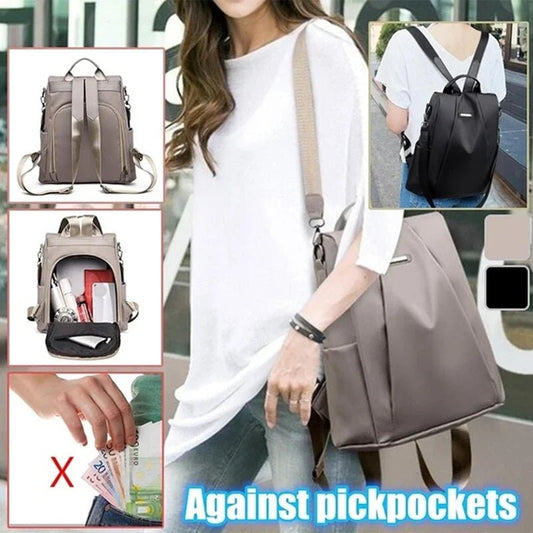 Women’s Nylon Fashion Backpack – Lightweight, Waterproof, Large Capacity, Multi - Functional with Detachable Shoulder Strap - WAREHOUSE SHOP