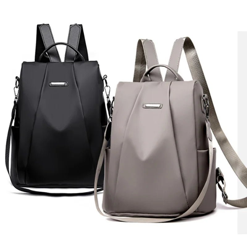 Women’s Nylon Fashion Backpack – Lightweight, Waterproof, Large Capacity, Multi - Functional with Detachable Shoulder Strap - WAREHOUSE SHOP