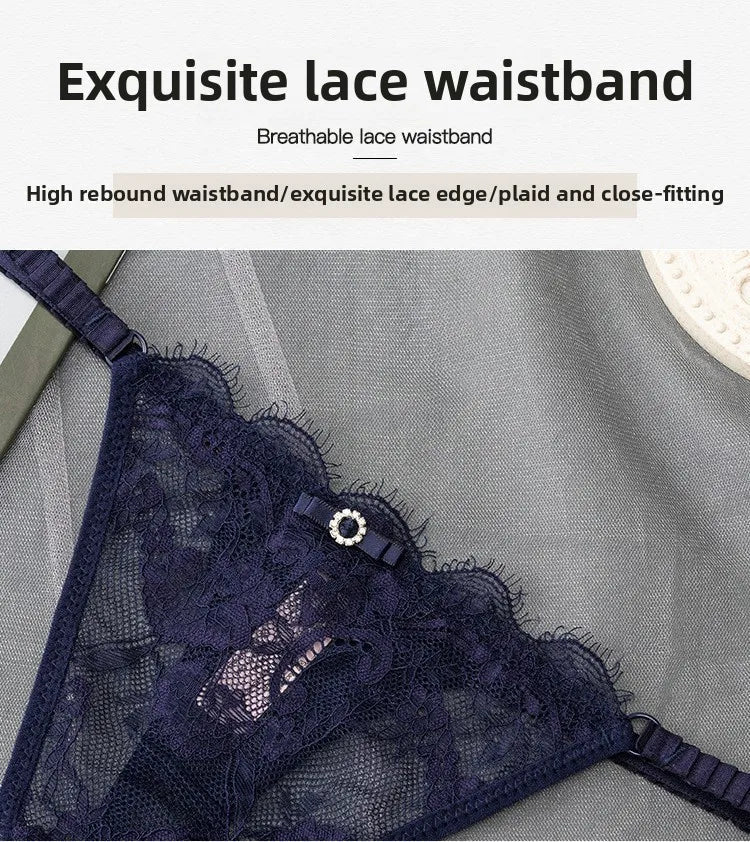 Women'S Sexy Lace Up Cut Out Thong Breathable Underwear for Women Thong Underwear - WAREHOUSE SHOP