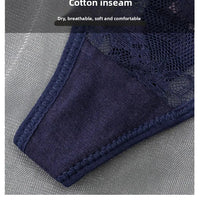 Women'S Sexy Lace Up Cut Out Thong Breathable Underwear for Women Thong Underwear - WAREHOUSE SHOP